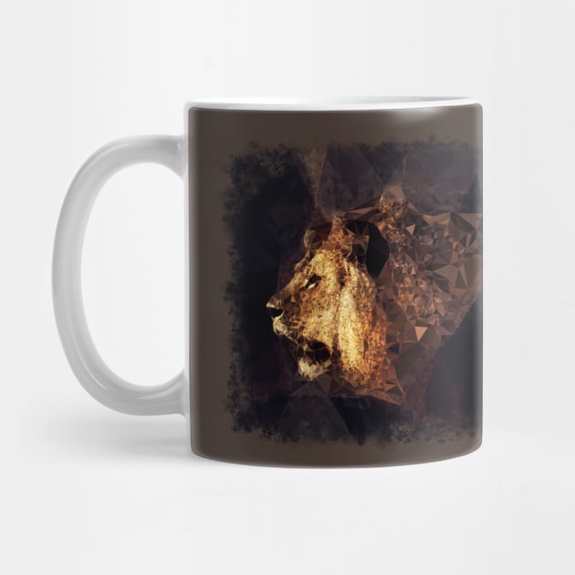 Low poly Golden Lion by DyrkWyst